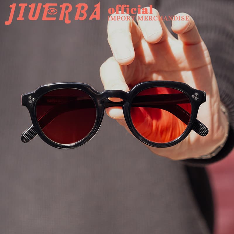 (JIUERBA) Óculos De Sol Retrô Pequenos Redondos Estilo Coreano Y2K Unissex Recém-Chegado , UV400 Para Homens E Mulheres
