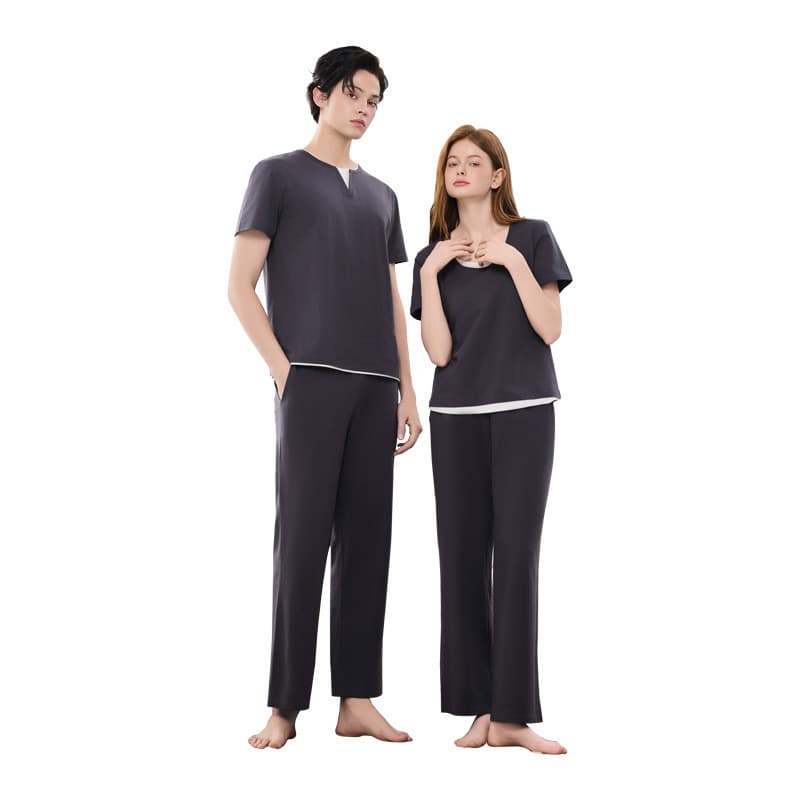 Classe A Cool Pijama Masculino Terno de Manga Curta Lenzing Modal Algodão Loungewear Pijama Masculino Verão