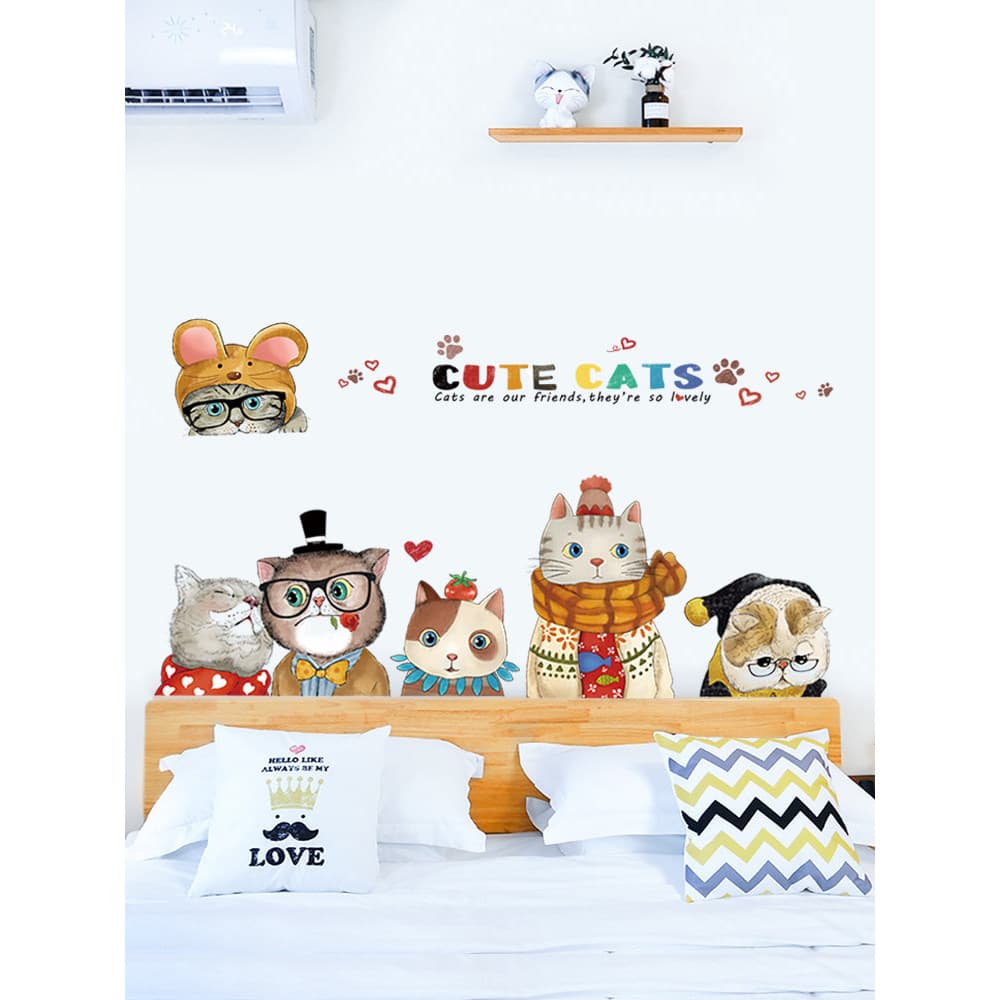 Adesivos papel de parede auto-adesivo quente quarto decoração da parede adesivos de parede Layout do quarto cabeceira fu
