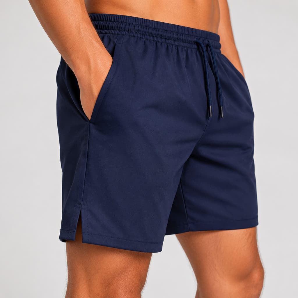 Bermuda Masculina de Poliéster cordão ajuste Liso premium Slim Casual Praia Academia envio 24 horas