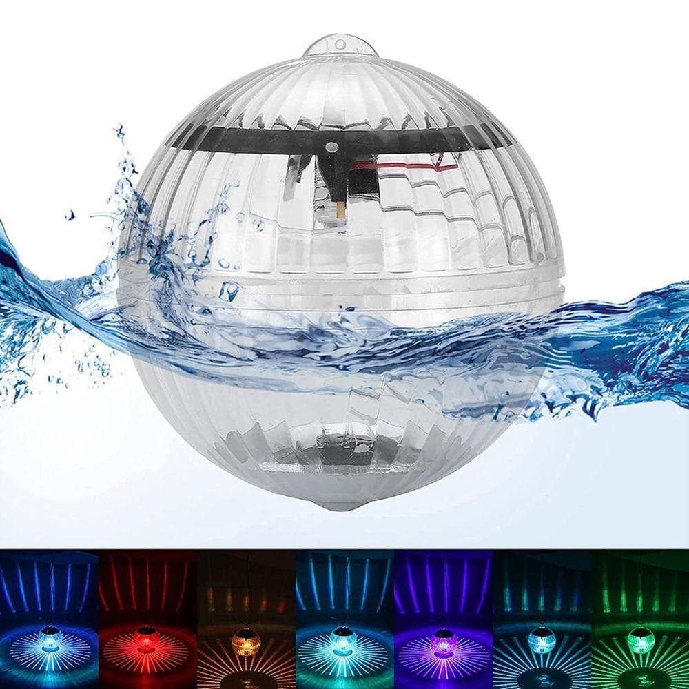 Luzes Flutuantes Para Piscina QENVXDAN , Lâmpada LED À Prova D'água Solar De Bola Subaquática Com Mudança De Cor Redonda