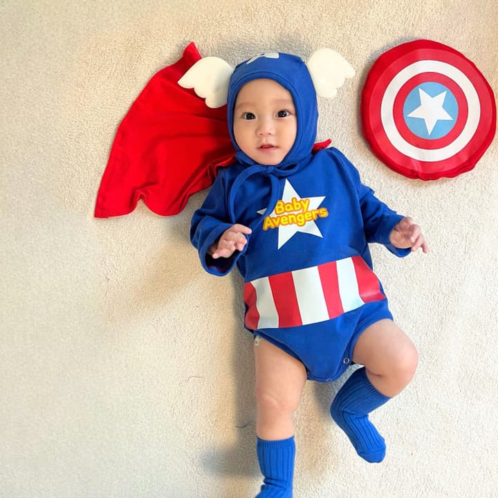 Primavera versão coreana bebê macacão terno capitão estilo bebê macacão de manga comprida bebê macacão terno GGPQ