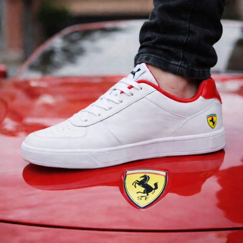 Tenis Masculino Casual PU/\/\A  FERRARI Revolução no Seu Caminhar Masculino e feminino
