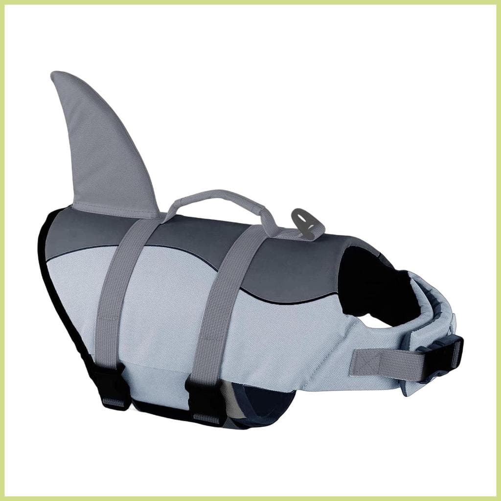 Colete De Natação Para Cachorro Tubarão , Roupa De Banho De Praia Com Alça De Resgate , Grande Cães , Pais De Estimação