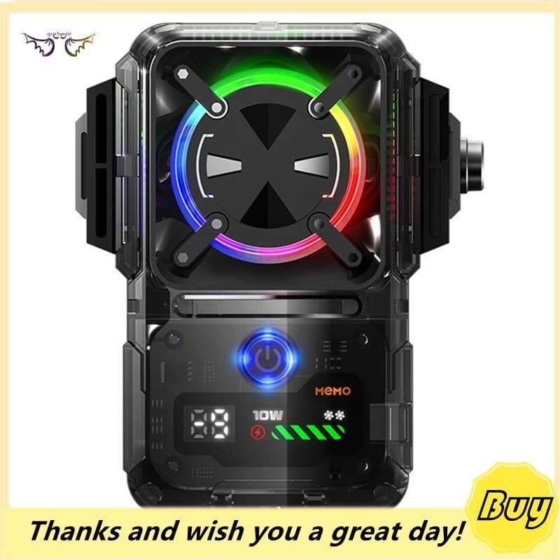 MEMO Dual Live Streaming DL23 Semiconductor Phone Cooler 2000mAh Display Digital Controlado Por Temperatura Resfriamento
