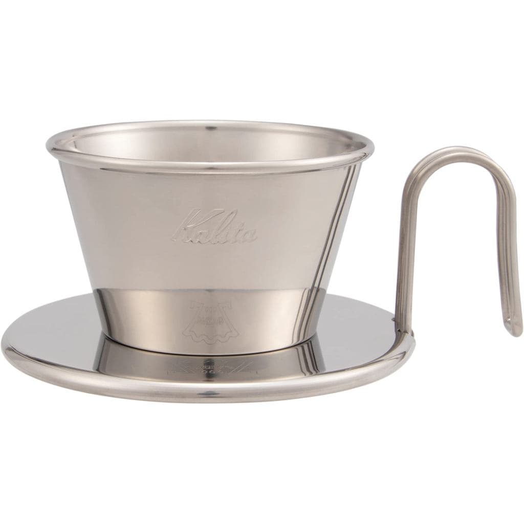 Cafeteira de aço inoxidável Kalita Wave Series, para 1 a 2 porções, fabricada no Japão (Tsubame, WDS-155), ideal para...