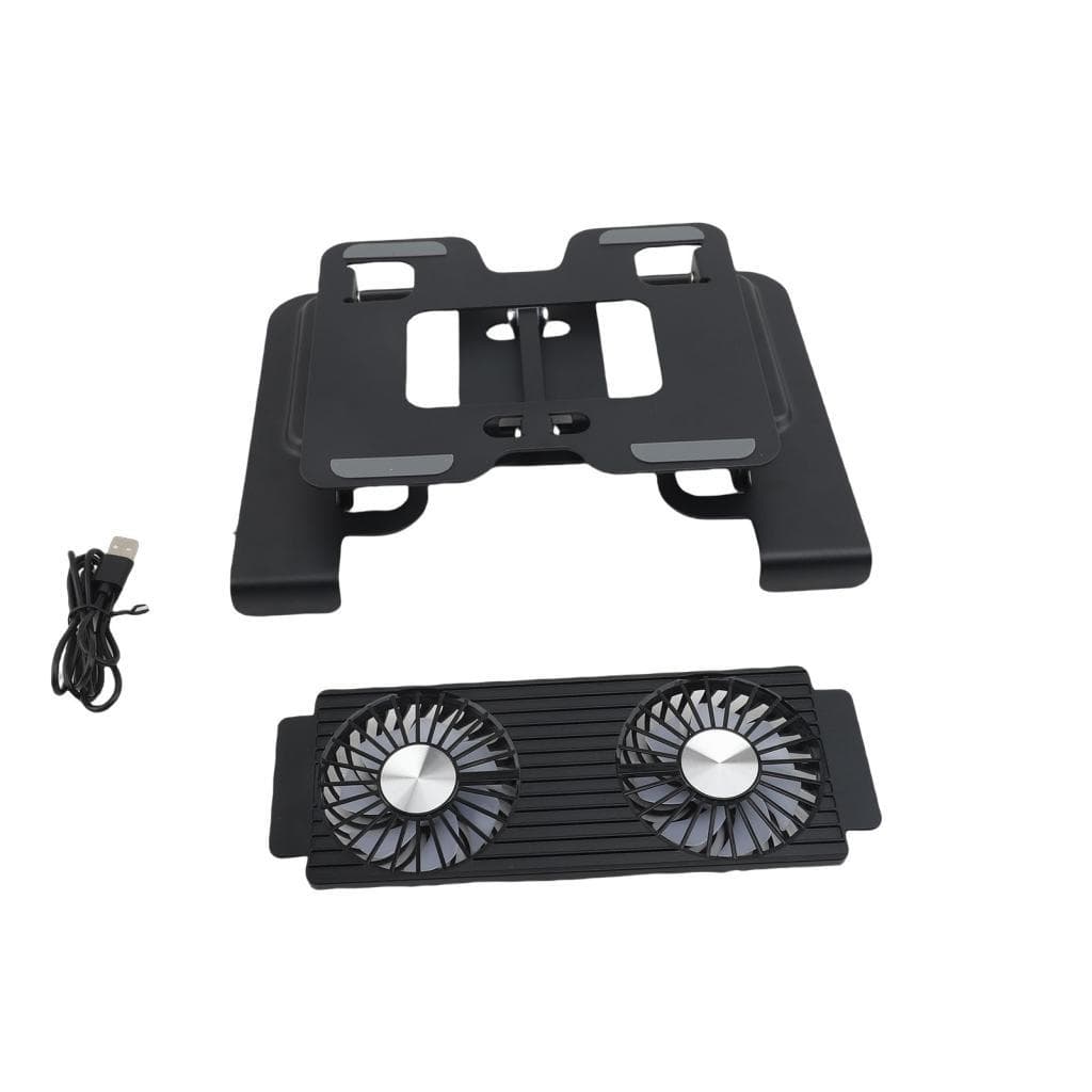 Suporte De Resfriamento Para Laptop Almofada De Jogos 2 Em 1 Design De Aço Carbono Com Ventilador E Telefone Base Oca Ve