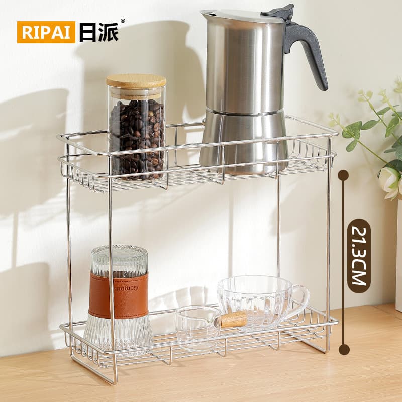 Aço inoxidável cozinha tempero armazenamento limpeza Multi-camada prateleira banheiro Desktop produtos de higiene pessoa
