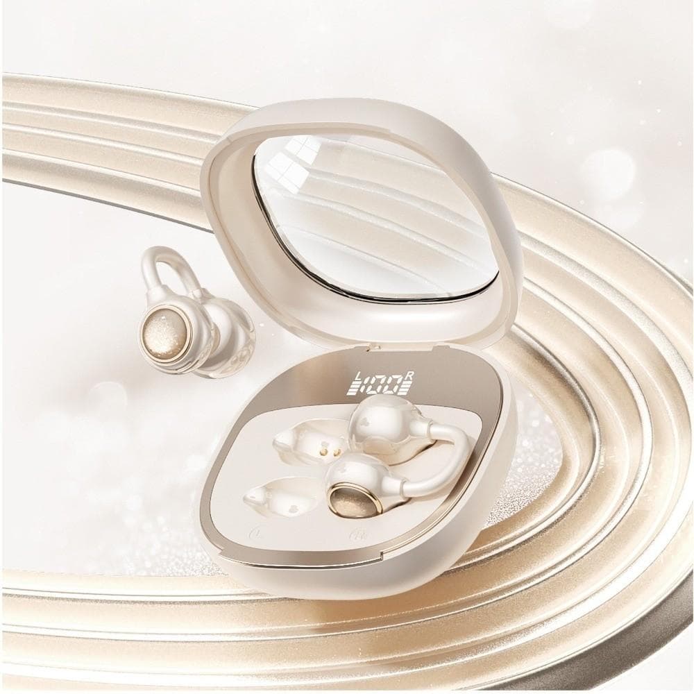 Fones De Ouvido Sem Fio NEDFS , Intra-Auriculares Bluetooth De Baixa Latência , Fone Com Clipe De Orelha De Design Minim