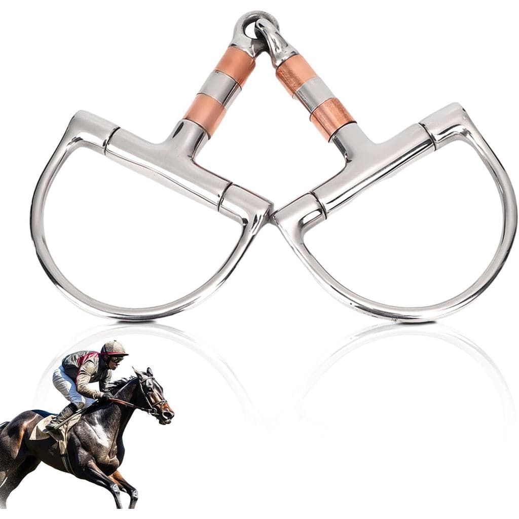 Bridões para Cavalos, Bridão Profissional com Boca de Cobre Articulada, Bridões para Treinamento de Cavalos, Bridão Happ