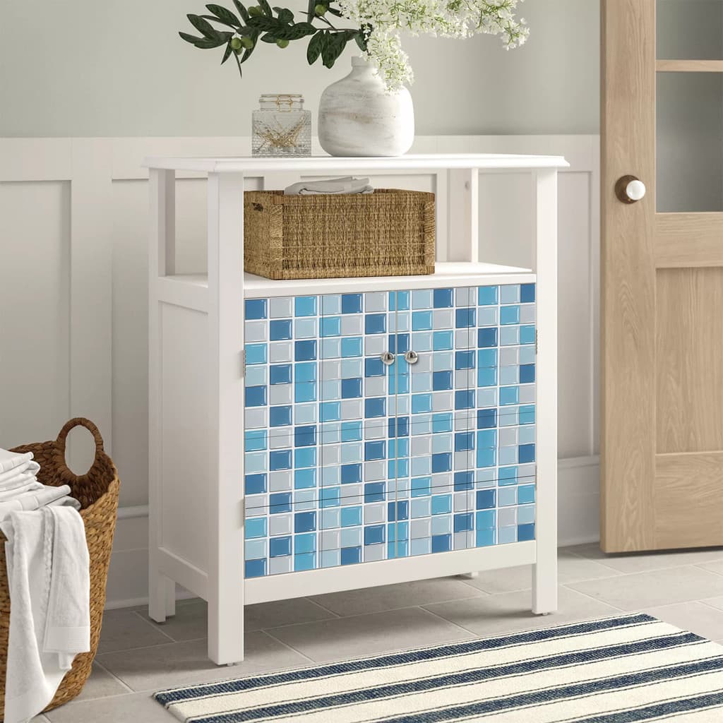 12 peças Cross-Border auto-adesivo cozinha impermeável à prova de óleo adesivos de parede decoração de parede do banheir