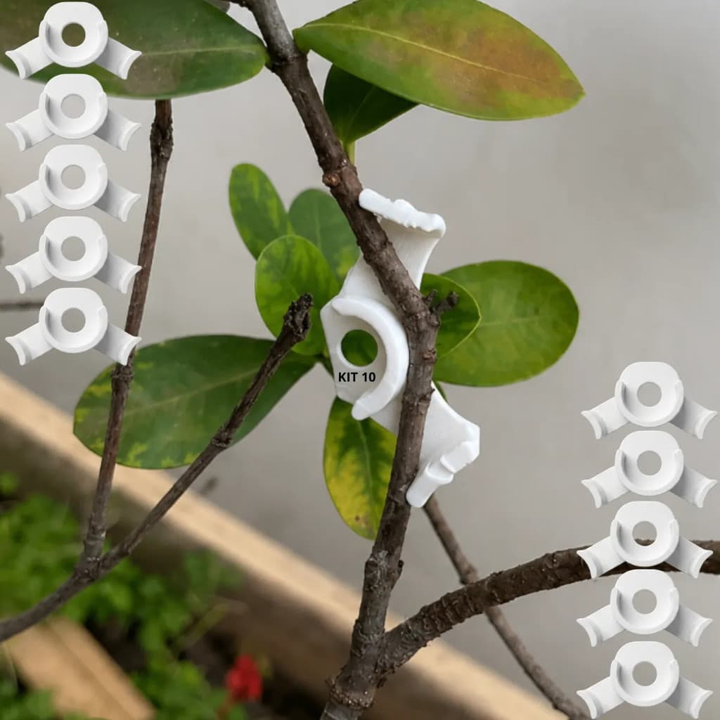 Kit 10 Budclip Ganchos Para Amarração De Plantas E Organização Do Cultivo