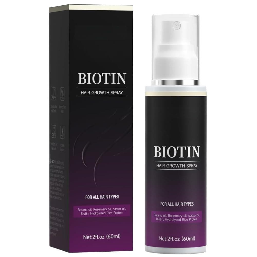 AveyaBiotinHairGrowSpray, Absorção Rápida e Leve, Nutre o Cabelo, Compacto e Leve H4JW