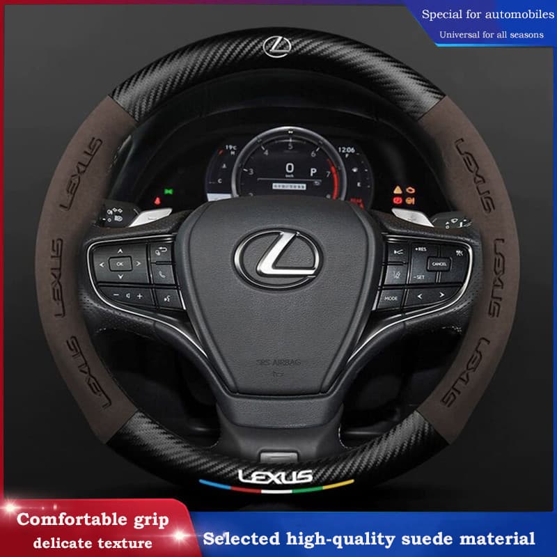 Capa de volante em fibra de carbono para Lexus RX350 NX RX rx300 IS250 IS300 RX330 Carro