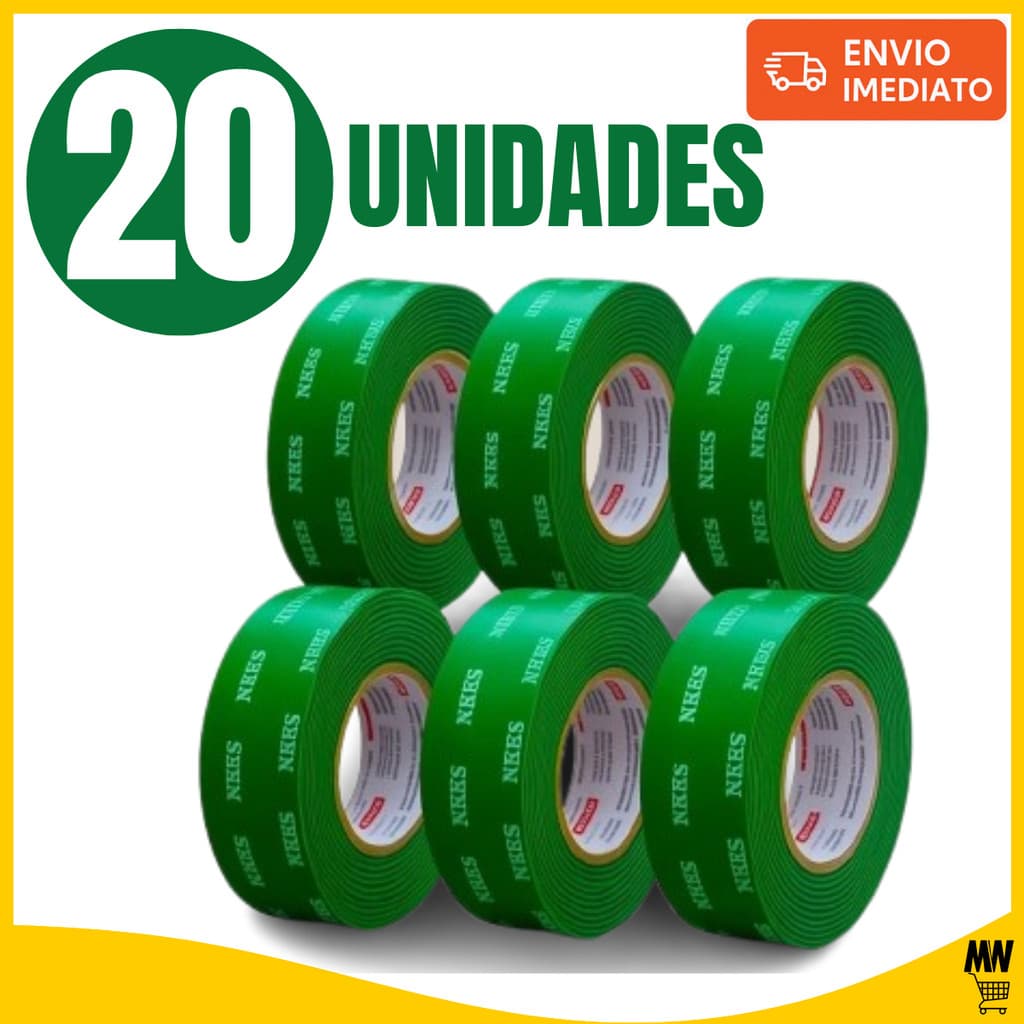 Fita Dupla Face Adesiva Extra Forte Resistente Massa Acrílica Envio Imediato Frete Grátis