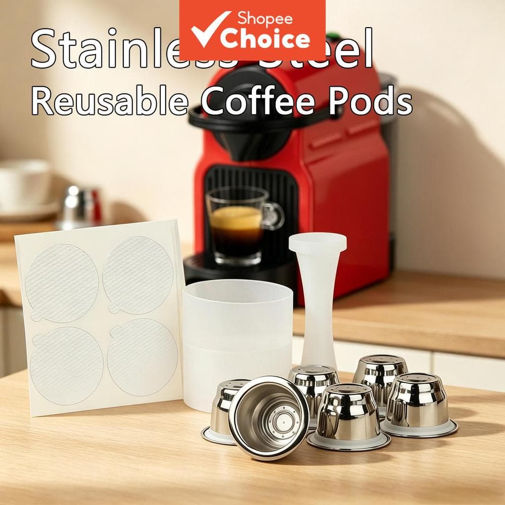 Ferramenta de cápsula para café em copo de enchimento de tamper para cápsulas reutilizáveis, casa e cozinha, expresso