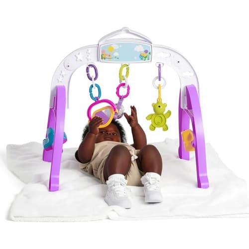 Baby Gym Tateti Centro De Atividades Educativo Lilás Móbile Baby Bebe Presente para 3 meses Brinquedo Sensorial