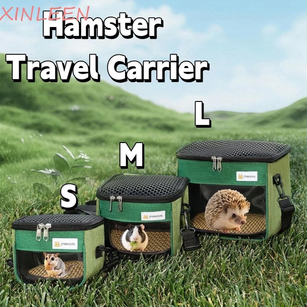 Transportador De Viagem Para Hamster XINLEEN , Bolsa Respirável De Animais De Estimação Com Visão Clara , Mochila Grande