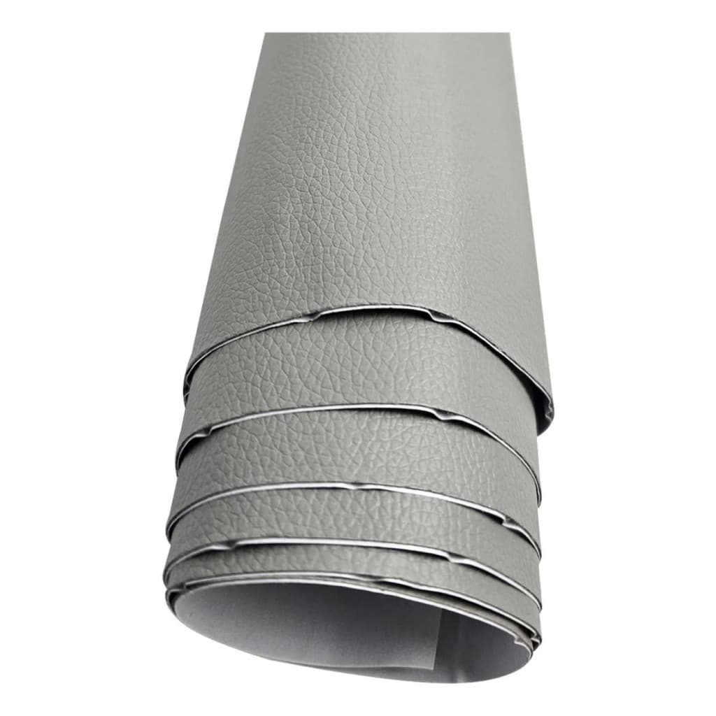 Adesivo Reparo Couro Sintético Cinza 20x30cm - Restaure Sofá