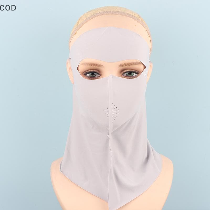 [YSB] Máscara De Proteção Solar De Seda Gelada Anti-UV Lenço De Pescoço À Prova De Poeira Facial Verão BR