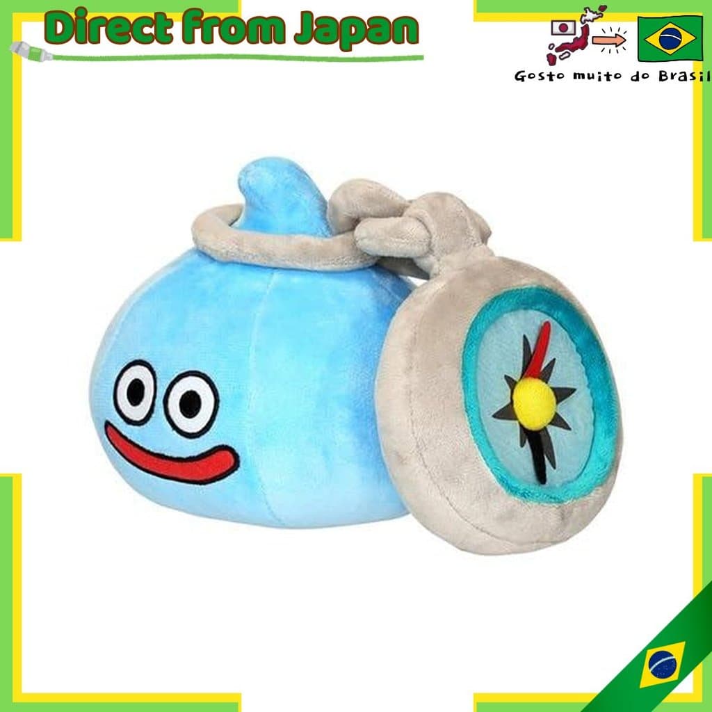 【direto do Japão】 Brinquedo de Pelúcia Slime Dragon Quest Walk (M)