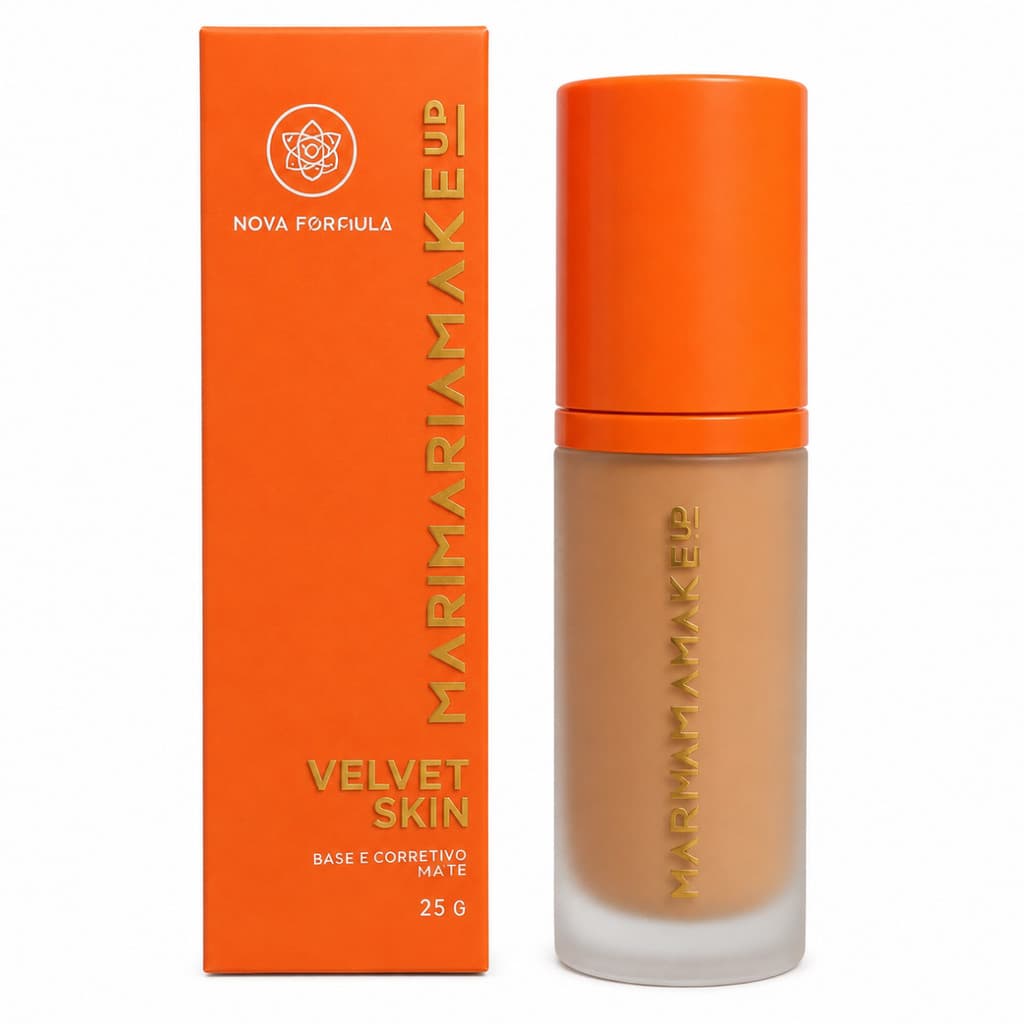 Base Líquida Velvet Skin Matte 25g Maquiagem Facial