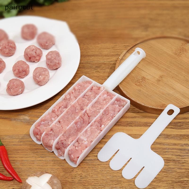 Uiu Cozinha Conjunto De Fabricante De Almôndegas Peixe Frito Beaf Carne Fazendo Bolas Molde Colher Ferramentas Churrasco