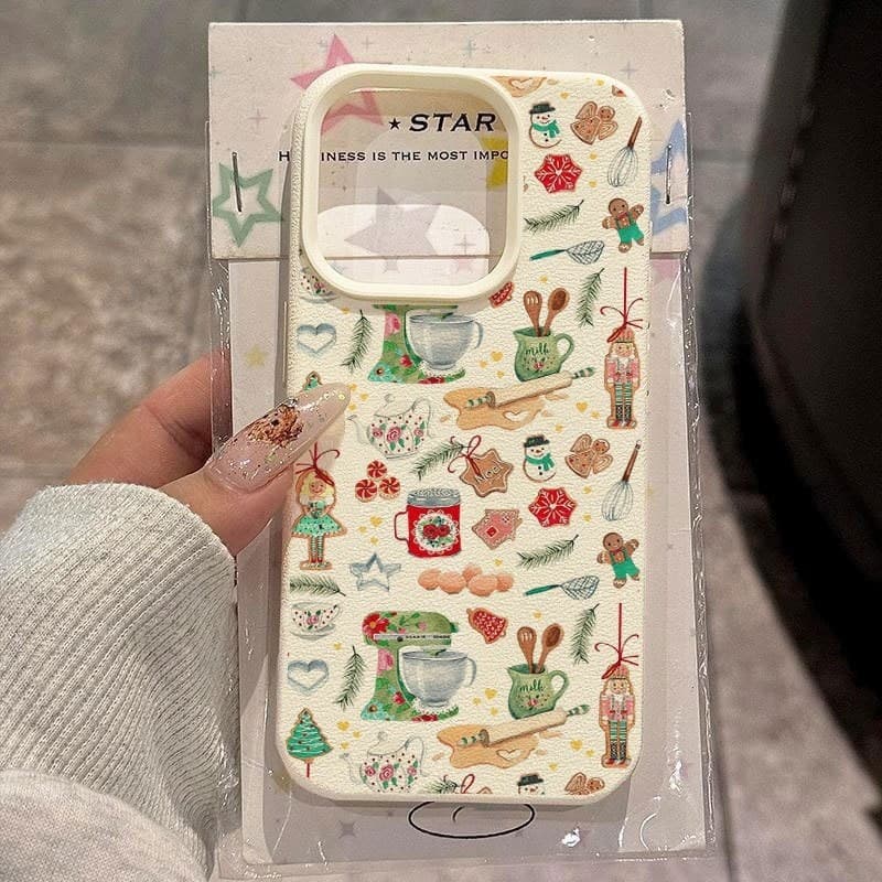 Assando Natal para iphone17promax Capa de telefone Apple 16 feriados 15pro Natal 14 presentes