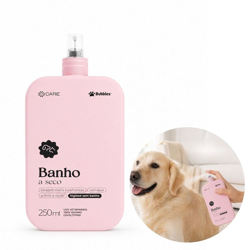Banho A Seco Desembaraçador Care Bubbles Cães E Gatos 250ml