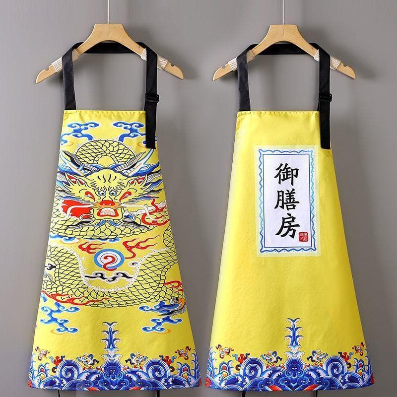 Moda nacional na moda estilo real cozinha avental à prova dwaterproof água cozinha do agregado familiar cozinhar Caterin