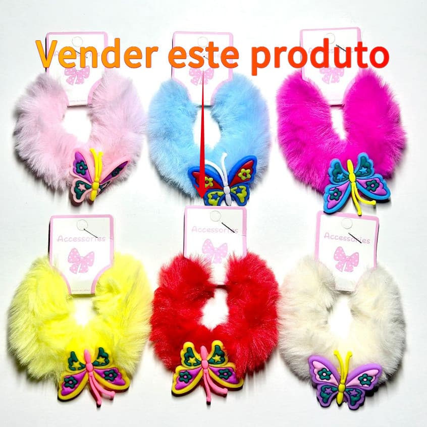 Acessórios de cabelo de pelúcia infantil faixa de cabelo elástico