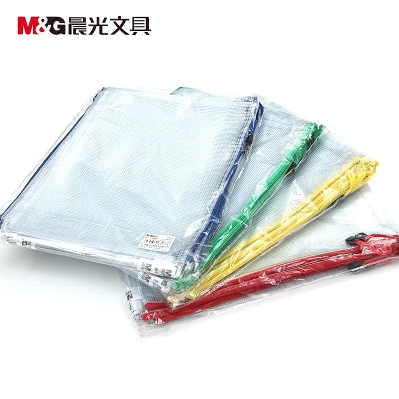 Chenguang grade zíper saco estudante informações transparente à prova dwaterproof água teste saco de papel Tutorial A4/A