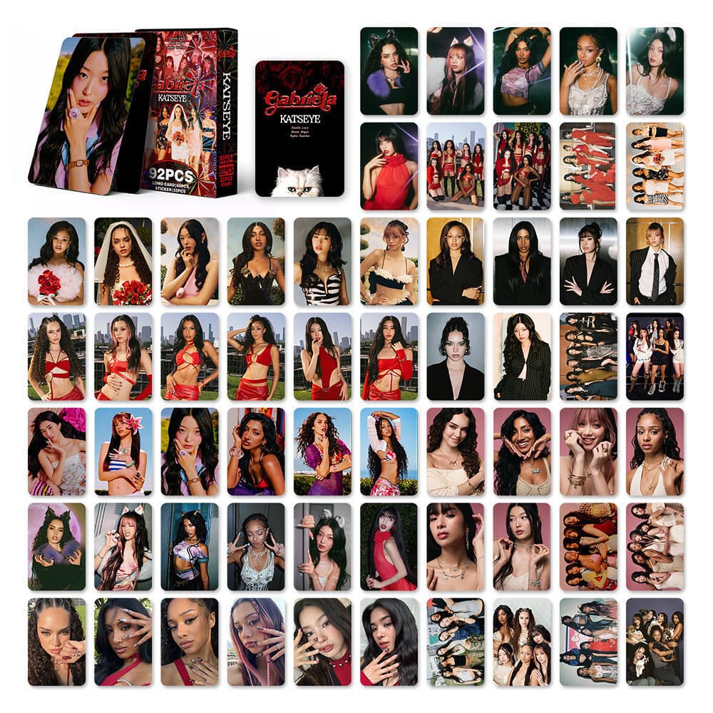 92 Pçs/set Kpop Idol KATSEYE Photocards Gabriela LOMO Cartão Postal Para Coleções De Fãs
