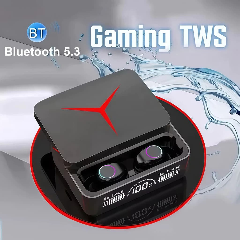 Fone de Ouvido Bluetooth M90 TWS Sem Fio Bluetooth 5.3 com Estojo de Carregamento