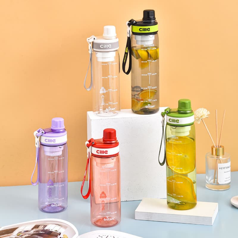 Copo de chá Tritan 500ml, grande capacidade, portátil, para atividades ao ar livre, estilo esportivo para estudantes, 5