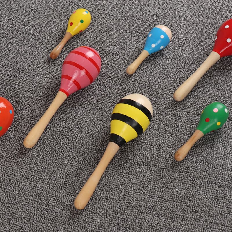Martelo de areia para bebês, instrumento de percussão musical para educação infantil, bola de areia, chocalho para crian