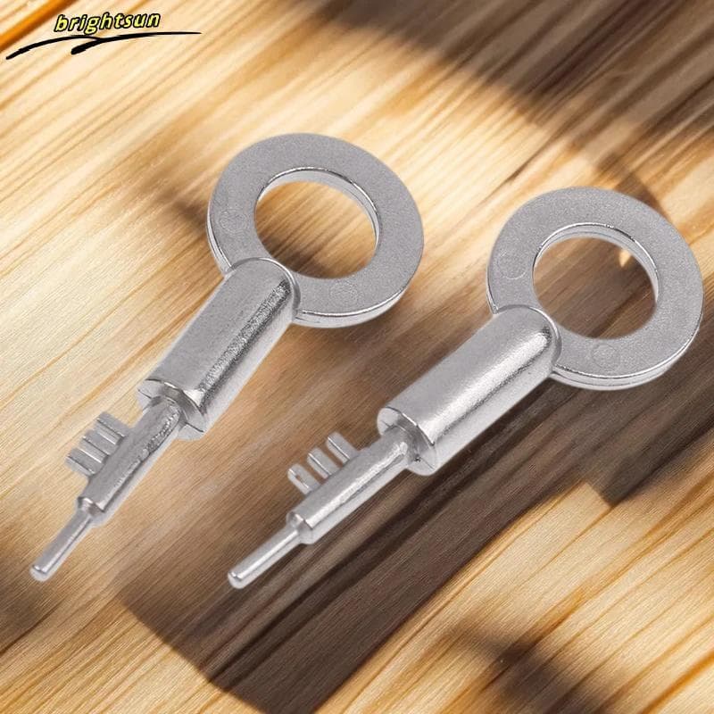 Chaves De Substituição De Segurança Doméstica Em Aço Inoxidável Com 3 Dentes Lo Key nk Universal-Porta De Banheiro