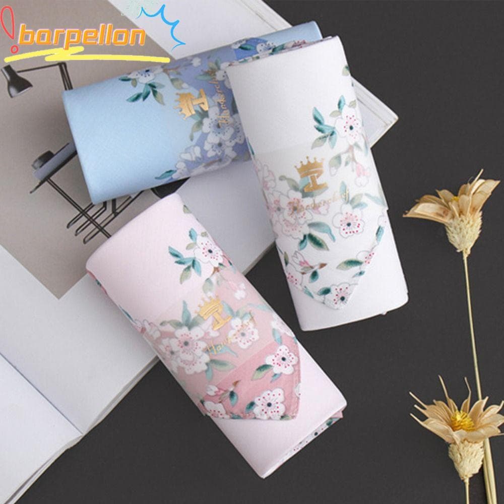 Bandana De Suor De Limpeza BARPELLON , Lenço Quadrado Macio E Reutilizável , Toalha De Pano De Algodão Puro Impressa Eco