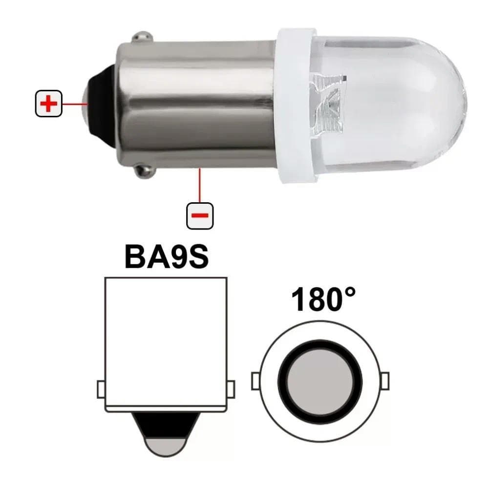 DC 12V 10 Pçs LED Painel De Instrumentos Medidor Traço Luz Interior Lâmpada Leitura BA9S Do Carro Lâmpadas T4W Branco