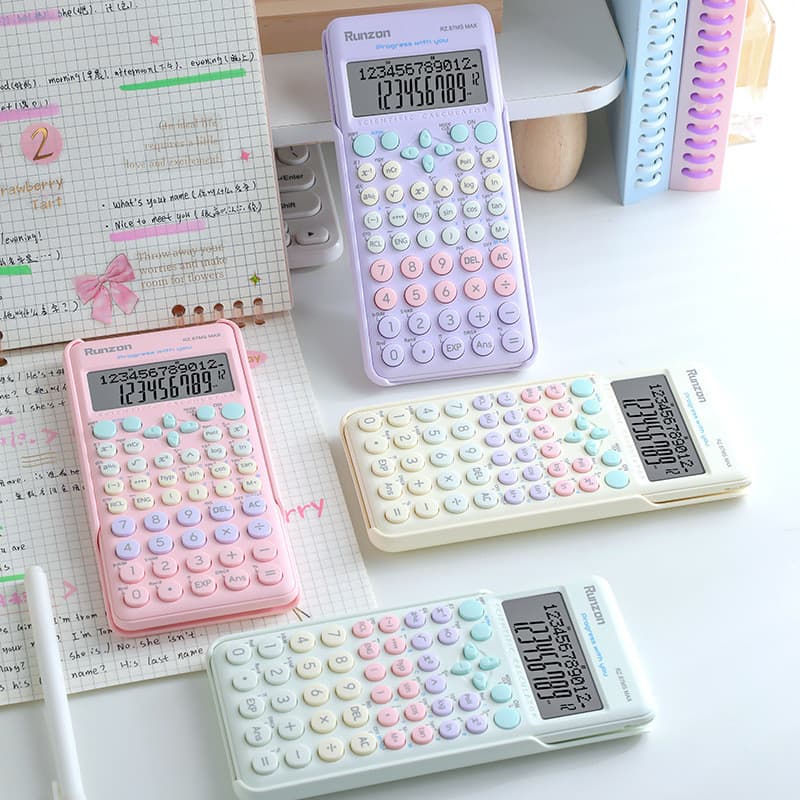 Função científica calculadora portátil corpo estudantes aprendem a fazer perguntas Campus exame matemática operação ferr