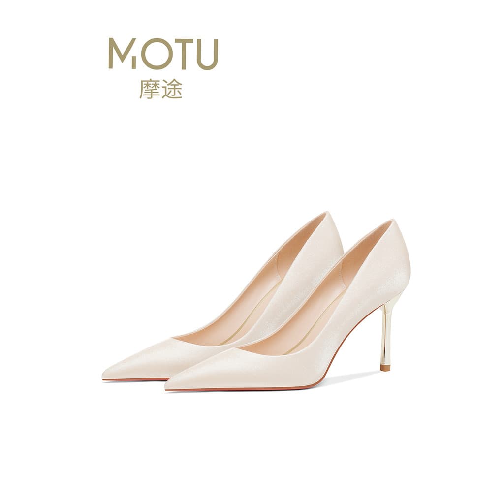 Sapatos de casamento de salto alto de cetim feminino com vestido de casamento vestido principal Cheongsam sapatos atmosf