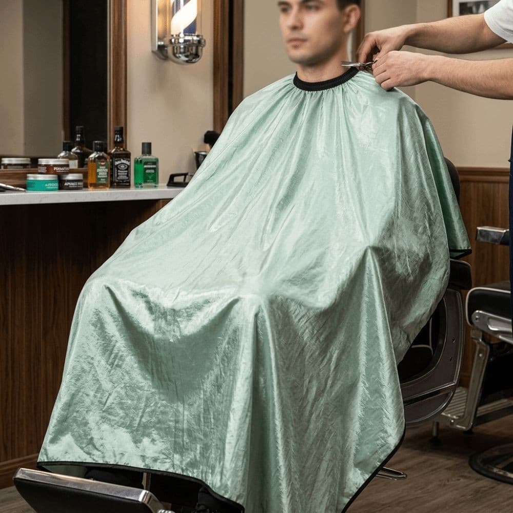 Avental De Cabeleireiro À Prova D'água , Capa De Corte De Cabelo Profissional Extra Grande Elástica Para Vestido