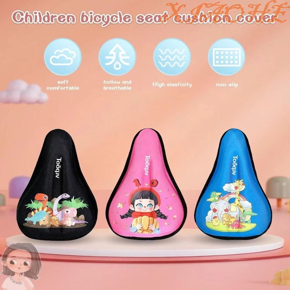 XIAOHE Almofadas Para Assentos De Bicicleta , Capa De Almofada , Animais De Desenho Animado , Bicicletas Infantis , Sela