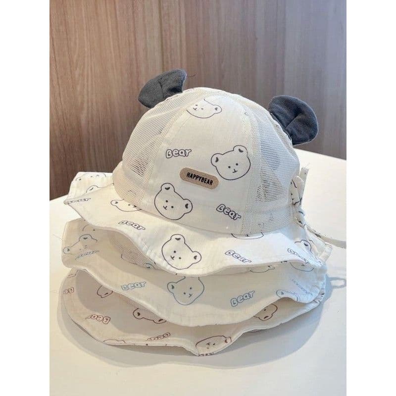 Chapéu de bebê verão estilo fino guarda-sol balde chapéu menino bonito protetor solar menina chapéu de sol respirável