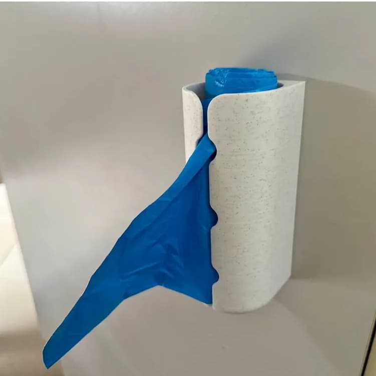 Suporte de Parede para Sacos de Lixo 3D Organizador Cozinha Banheiro Lavanderia Porta Rolo Sacola Dispenser Moderno Prem