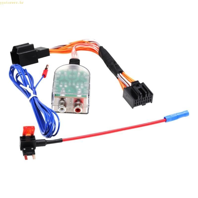 YYS Plugs Play Subwoofer Amplificador Cablagem Para Carro Baixo Potenciador