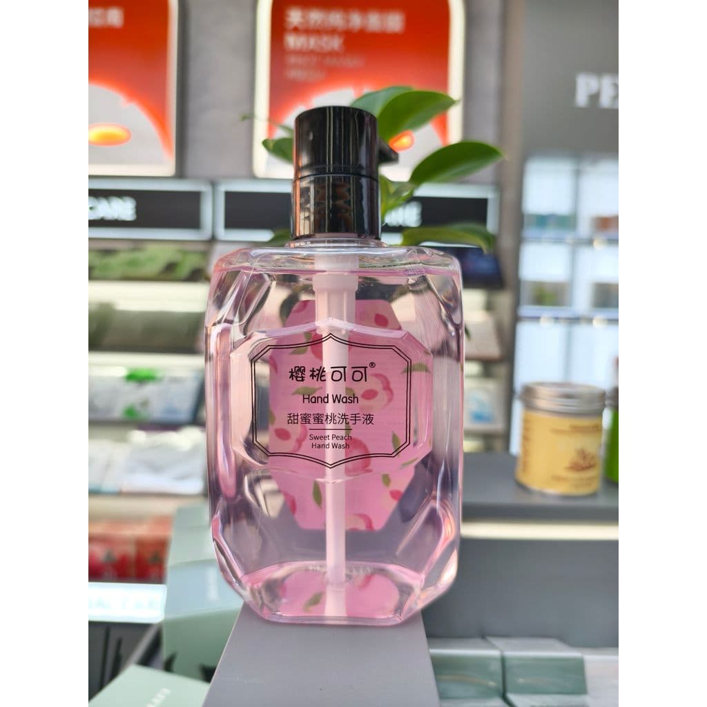 Desinfetante para as mãos Cherry Cocoa Sweet Peach 500ml Remove esgoto hidratante refrescante