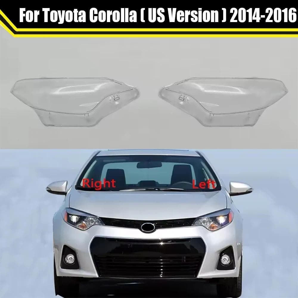 Escudo Do Farol Automático Para Toyota Corolla (Versão Dos Eua) 2014 2015 2016 Tampa Da Lente Carro Abajur Tampas Claras