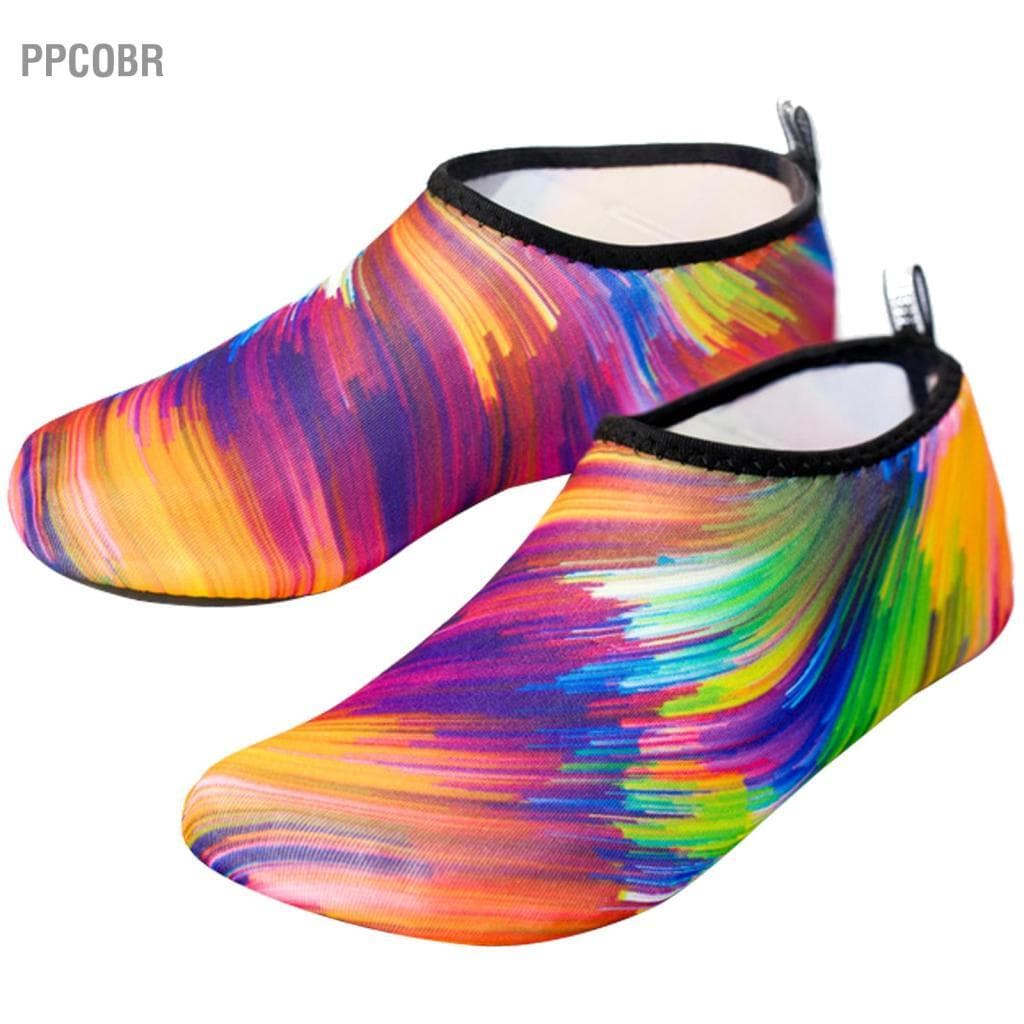 Ppcobr [Ander Online] Meias de praia XXL coloridas de sete cores (42-43) sapatos para mergulho com snorkel, natação,
