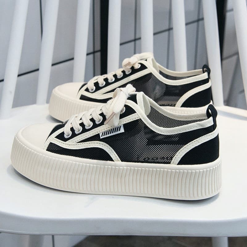 Estilo fino novo estilo All-Match malha respirável verão Campus malha sapatos de lona estilo sapatos femininos 2026 estu